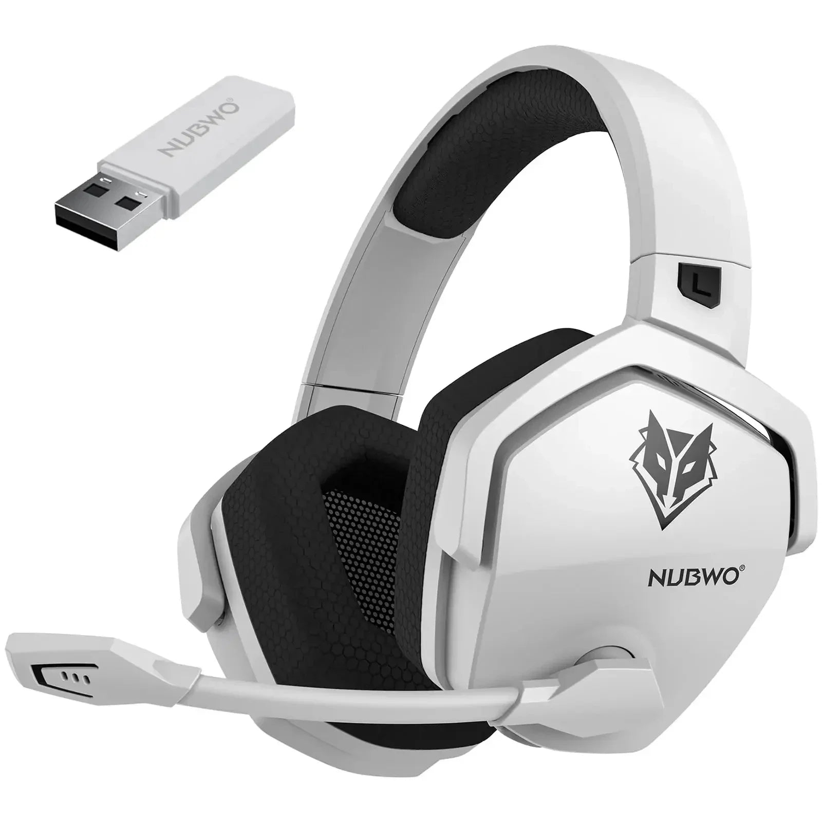 NUBWO G06 Dual Wireless Headsets Gamer with Microphone for PS5, PS4, PC, Mobile, Switch, 2.4GHz Bluetooth 5.3 Gaming Headphones