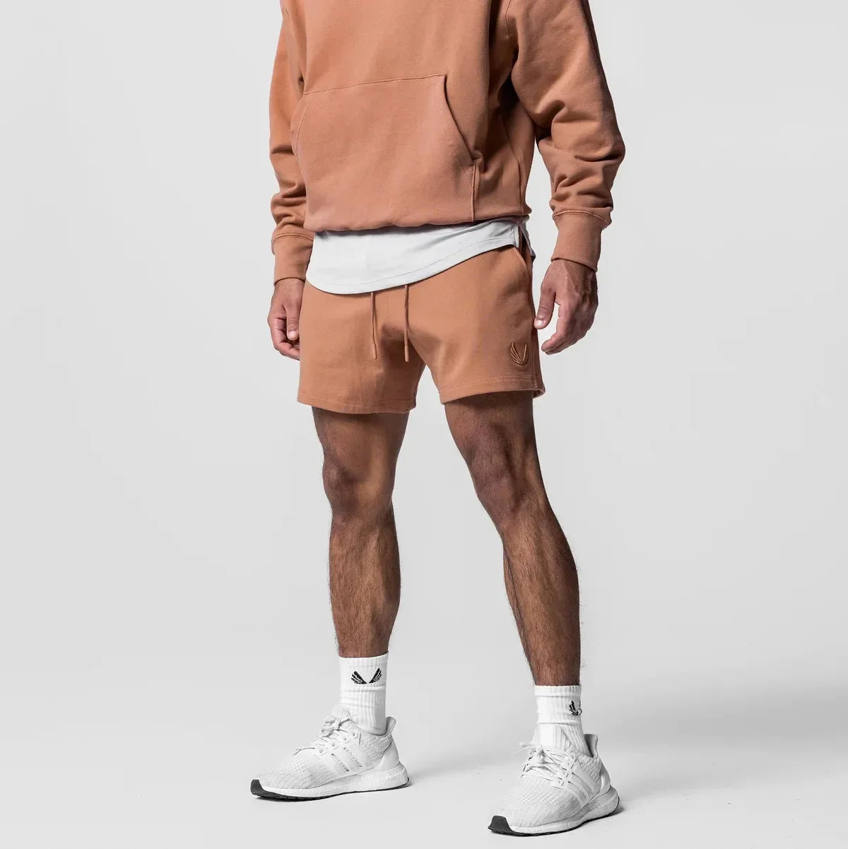 Summer Men New Embroidery logo shorts Fitness Gyms Shorts Running Cotton Short Pants Male Jogger Workout Brand sports shorts