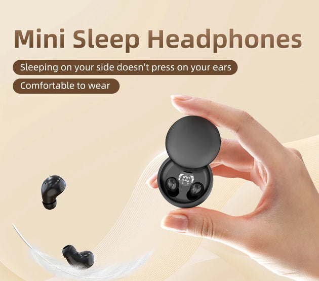 SK26 Bluetooth 5.4 Wireless Earphones Small Earbuds Sleeping Sport Invisible Headphones Bass Sound Quality Headset Sliding Cover