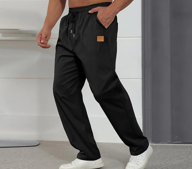 Men s Relaxed Fit Cargo Pants with Adjustable Drawstring Waistband and Multiple Pockets for Everyday Wear