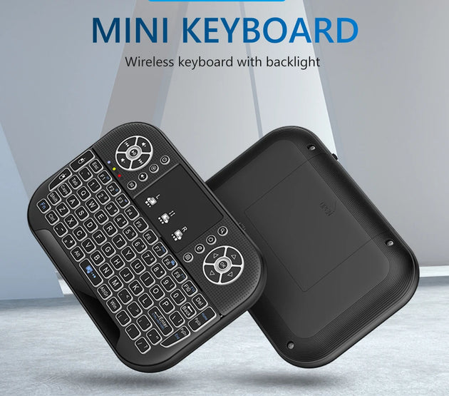 Fly Air Mouse Remote Control 2.4G&Bluetooth-compatible with Touchpad Handheld Remote Keyboard Rechargeable for Android TV Box PC