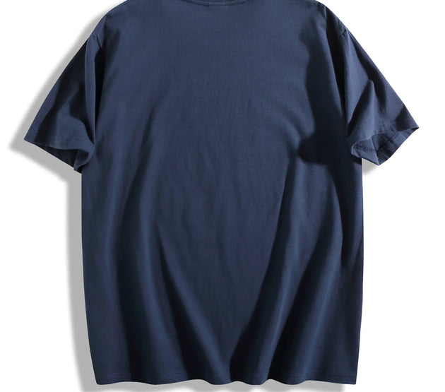 T Shirt For Man 100% Cotton Summer CREATED Cross Print Casual Slim Fit Round Neck Short Sleeved T-shirt Top