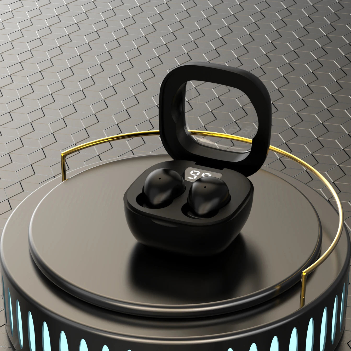 SK Mini headphones 5.3 wireless bluetooth headset small earbuds sleep work sports invisible HD HIFI bass sound quality earphones