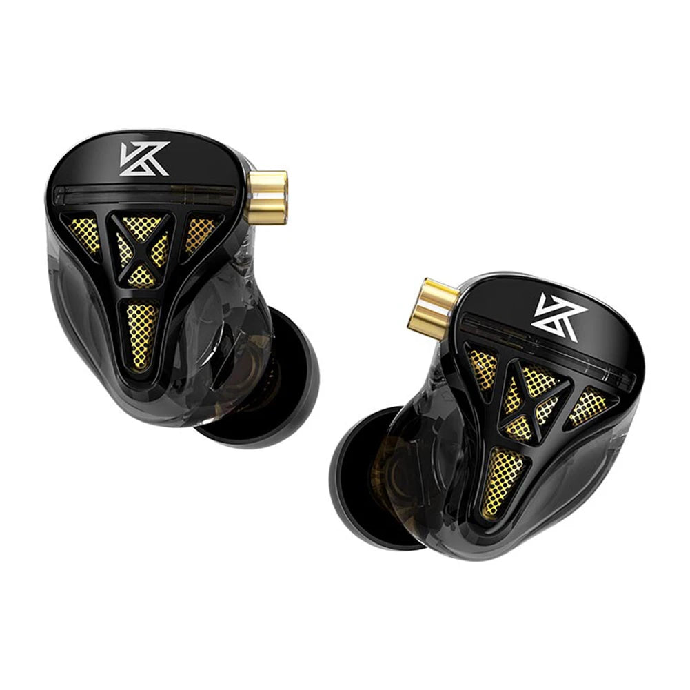 KZ-DQS In Ear Wired Earphones 3.5mm Plug Professional Wired Headphones Noise Cancelling Bass Earbuds for Sports Game Music