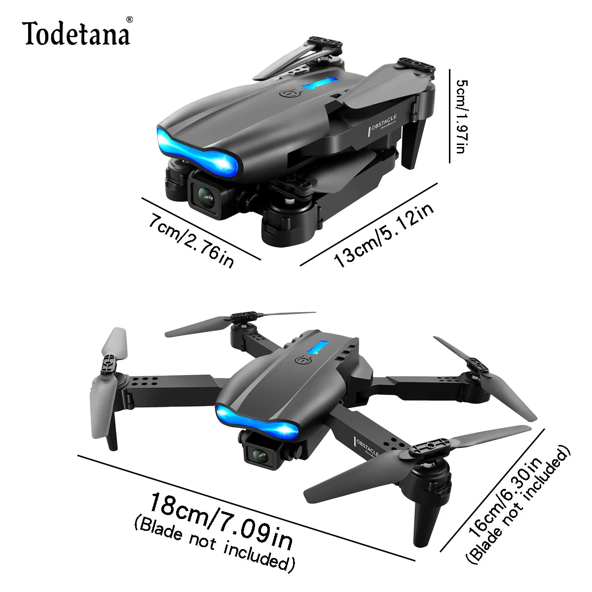 E99 K3 Pro Drone 4K HD Dual Camera Quadcopter WIFI FPV Obstacle Avoidance Long Flight Time Foldable Design for Professional Aeri