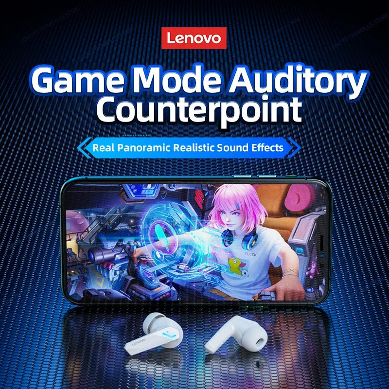 Ship From US Lenovo GM2 Pro Bluetooth Earphones Gaming Headset Low Latency Music Dual Mode Headphones with Mic HD Call Earbuds