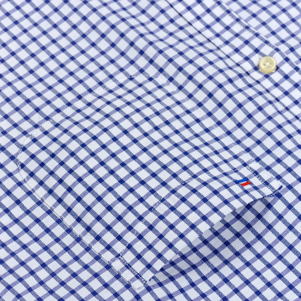 Men's Plaid Striped Oxford Long Sleeve Button-down Shirts with Pocket, Spring Fall 60% Cotton Versatile Casual Menswear Clothing
