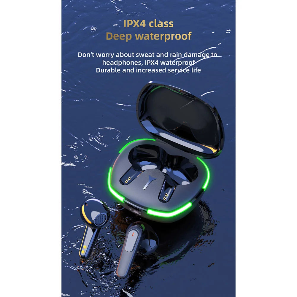 TWS Pro 60 Wireless Bluetooth Headset with Mic Earbuds Noise Cancelling Stereo Bluetooth Earphones Wireless Headphones