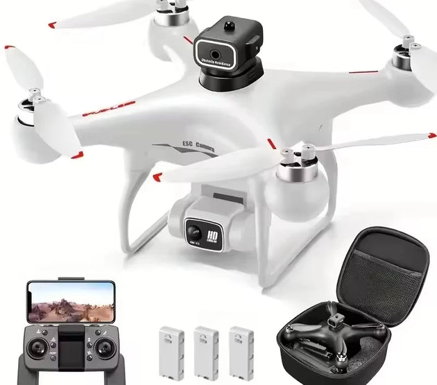 S116MAX 8K HD Professional Drone with Dual Camera 3 Batteries Optical Flow 360° Obstacle Avoidance WiFi Brushless Motor RC Toy