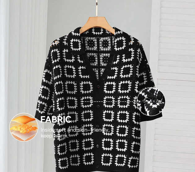 Men's Short Sleeves Summer Knitted Printing Fashion Short-Sleeved Breathable Casual Slim Soft Loose Tops Men US Size