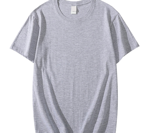 Solid Color T-shirt 8 Colors 2025 New Short Sleeve Men's/Women's Heavy Pound 220g Cotton White Crewneck Loose Top S-4XL