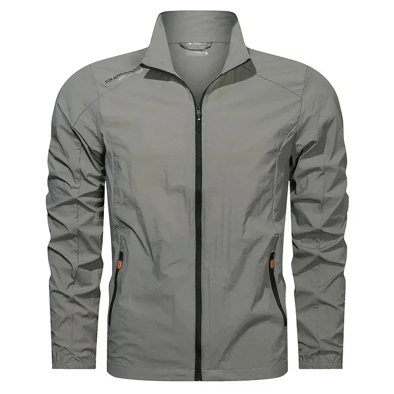 UPF100+ Men Summer Windbreaker Zip Pockets Uv Sun Protection Jackets Breathable Ultra-light Clothes Outdoor Skin Thin Coats Camp