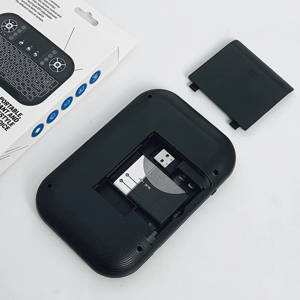 Fly Air Mouse Remote Control 2.4G&Bluetooth-compatible with Touchpad Handheld Remote Keyboard Rechargeable for Android TV Box PC