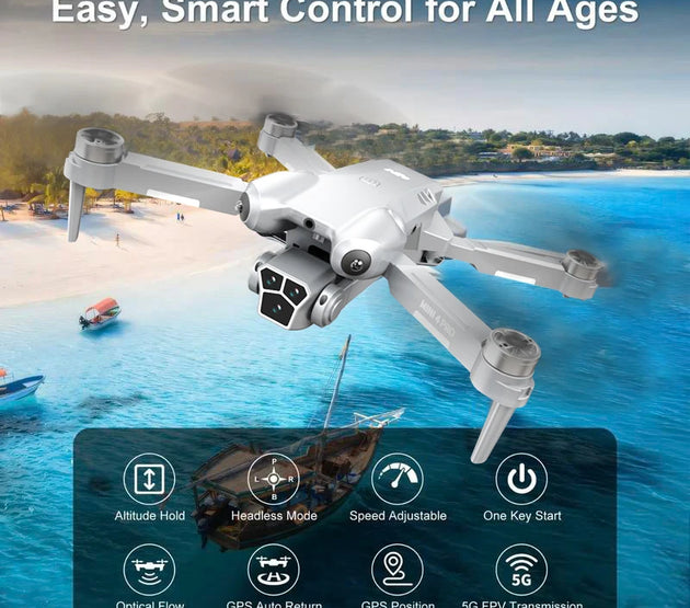 H10 drone, 8K camera intelligent obstacle avoidance, optical flow positioning precise hovering shooting,