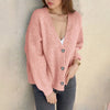 Fashionable Women'S Long-Sleeved Button-Down Loose-Fitting Chunky Knit Sweater Cardigan Mujer Ropa Mujer Tendencia 2025 New