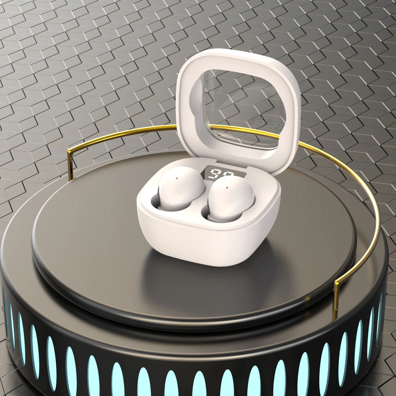 SK Mini headphones 5.3 wireless bluetooth headset small earbuds sleep work sports invisible HD HIFI bass sound quality earphones