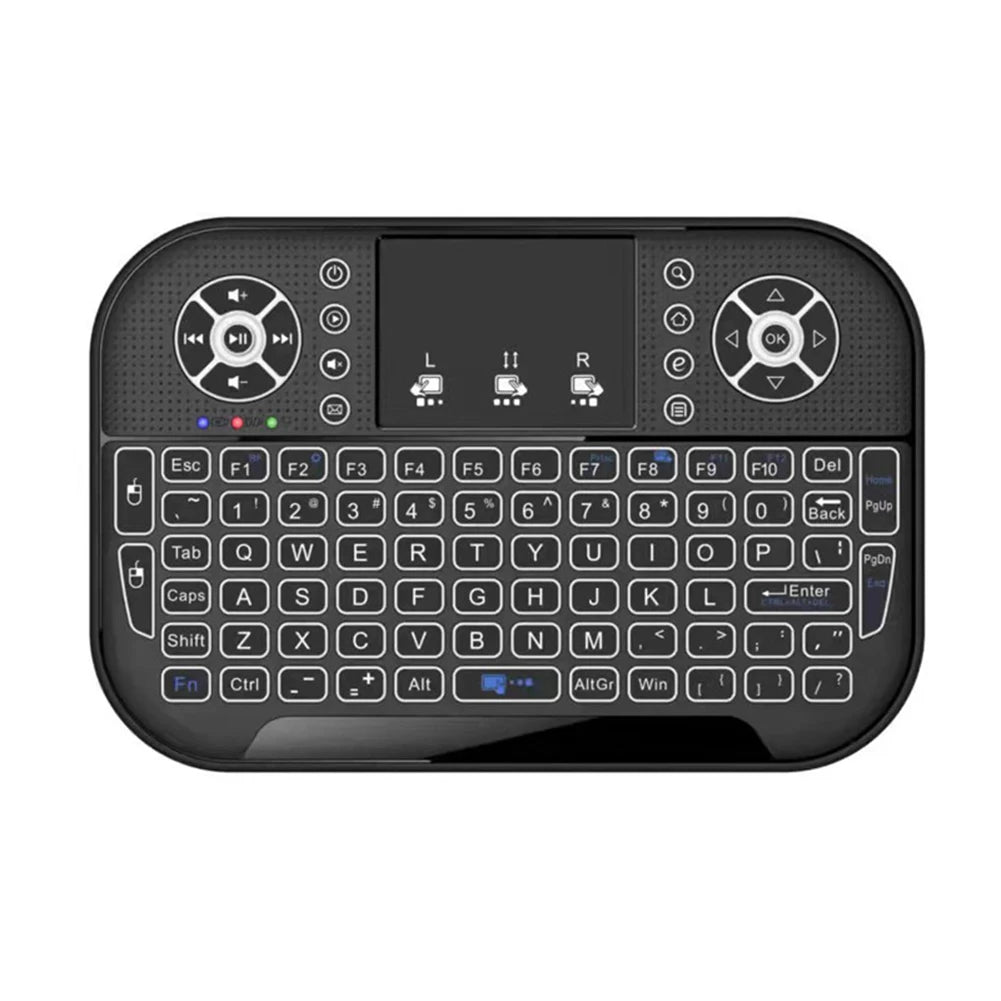 Fly Air Mouse Remote Control 2.4G&Bluetooth-compatible with Touchpad Handheld Remote Keyboard Rechargeable for Android TV Box PC