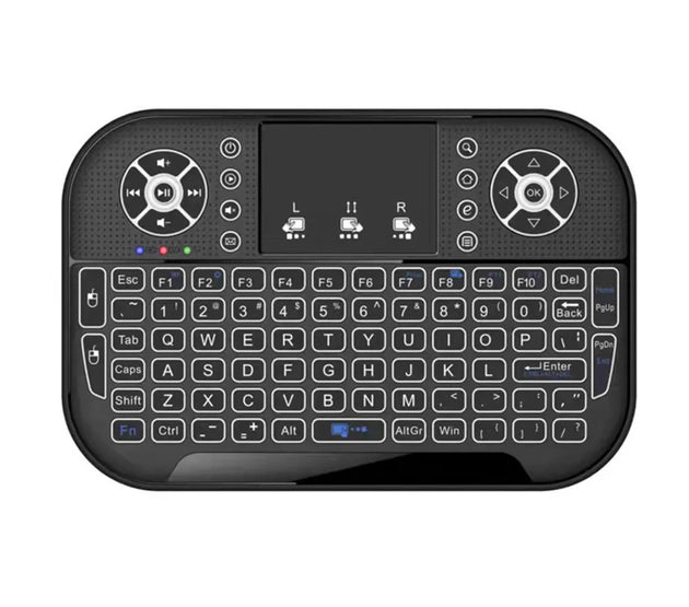Fly Air Mouse Remote Control 2.4G&Bluetooth-compatible with Touchpad Handheld Remote Keyboard Rechargeable for Android TV Box PC