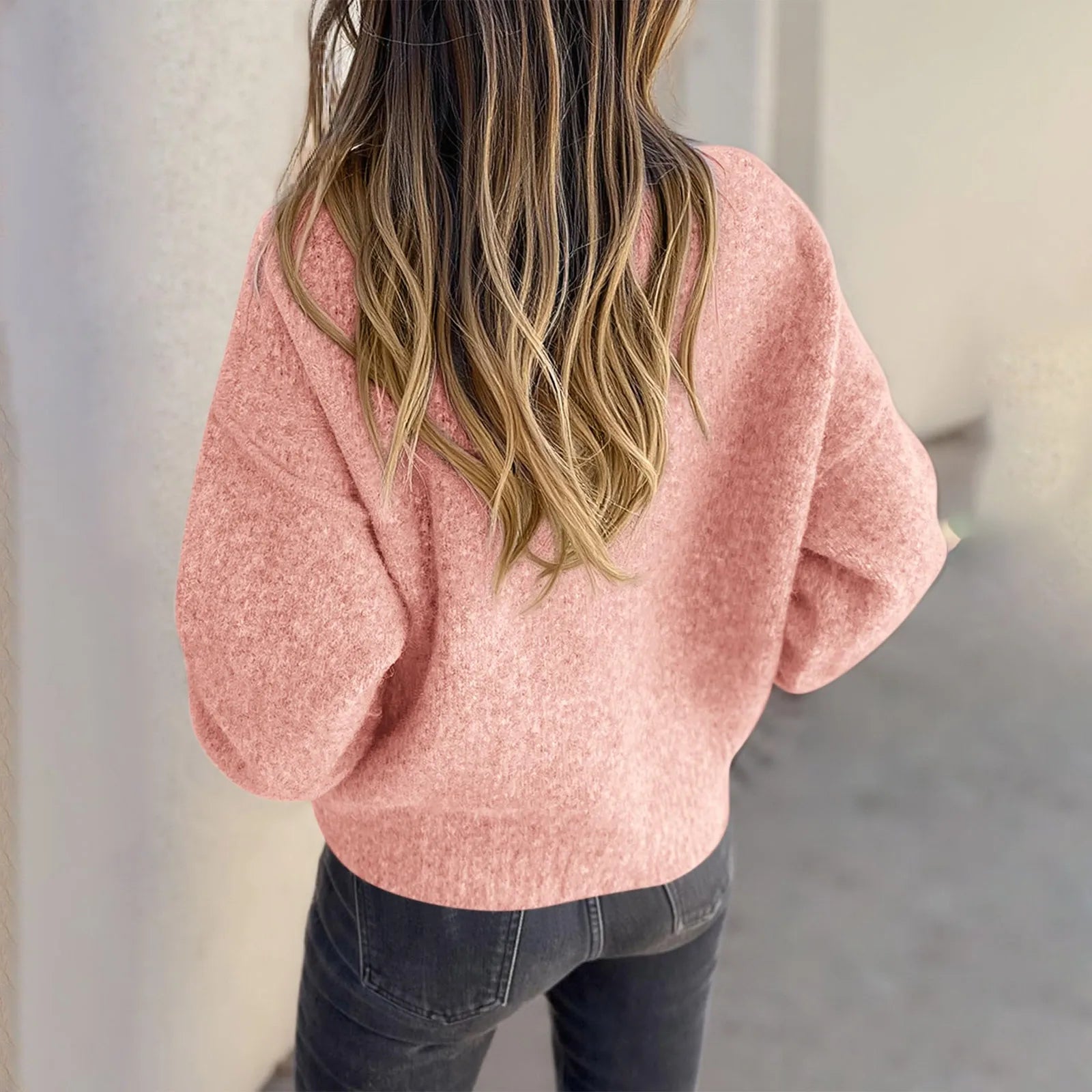 Fashionable Women'S Long-Sleeved Button-Down Loose-Fitting Chunky Knit Sweater Cardigan Mujer Ropa Mujer Tendencia 2025 New