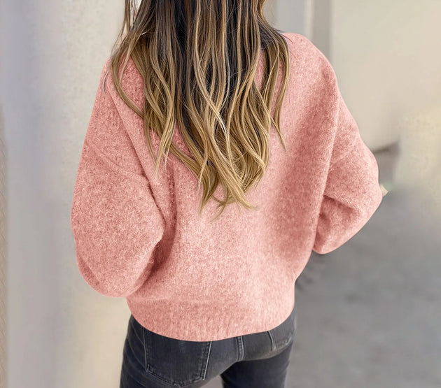 Fashionable Women'S Long-Sleeved Button-Down Loose-Fitting Chunky Knit Sweater Cardigan Mujer Ropa Mujer Tendencia 2025 New