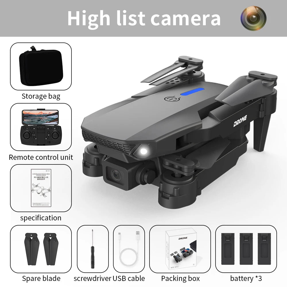 High - Performance Drone for Aerial Imaging, with Real - Time HD Transmission, Adjustable Up - Down Lens, and 100m Remote Contro
