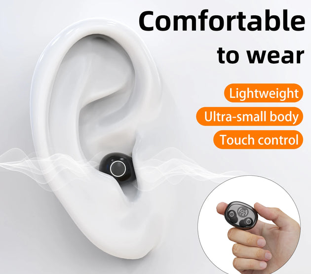 Sleep Hidden Headphones Wireless Invisible Earbuds for Sleeping Sleep Tiny Earbuds for Side Sleepers Tiny Smallest Earphones
