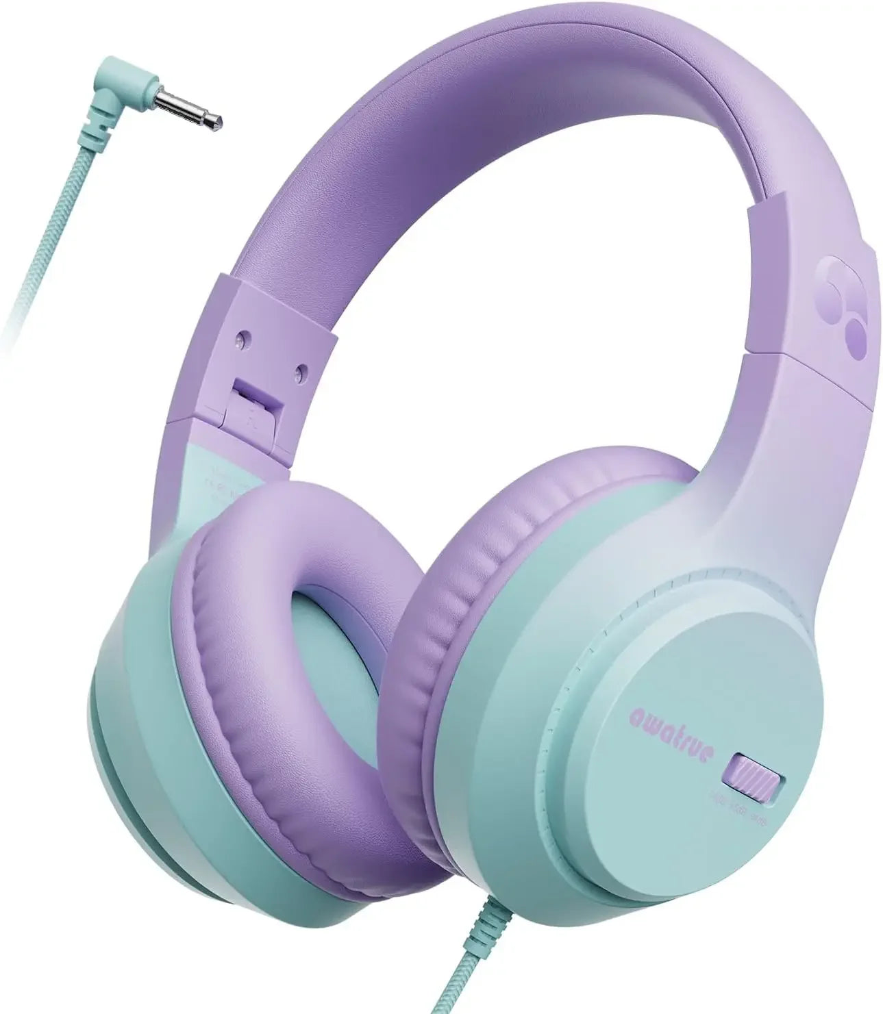 HK07 Kids Headphones with Cord for School Wired Stereo Sound Over-Ear Headphones 3.5mm Jack for Tablet for Kids Boys Girls Gifts