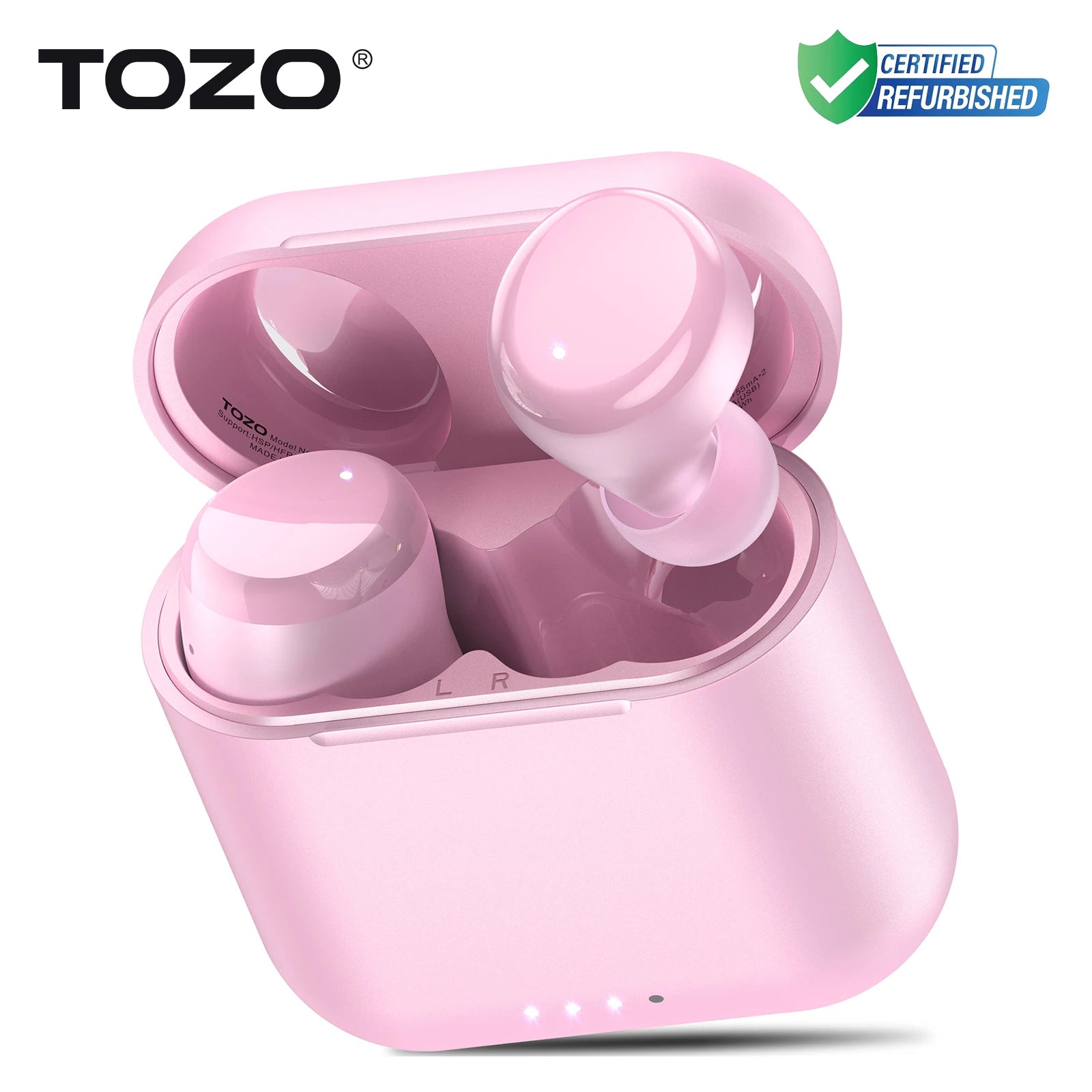 Refurbished TOZO Ergonomic TWS Earbuds Headsets Mini Earphone Sport Anti Sweat Waterproof Touch Control APP Support Preset EQs