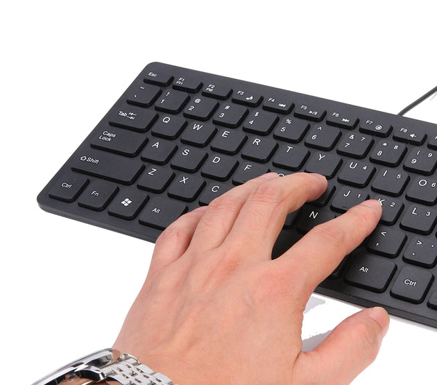 Hot Sale Keyboard Classic Delicate K1000 Super Slim USB Mini Multimedia Wired Keyboard 78 Keys Kaypad for Notebook