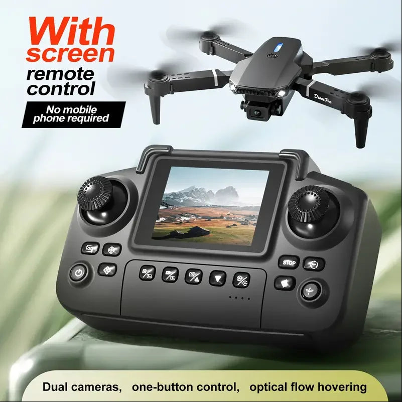E88 Air Screen Control Drone Professional Wide RC Dron HD 4K Camera Foldable Helicopter Aircraft Quadcopter Drone Kid Gift Toys