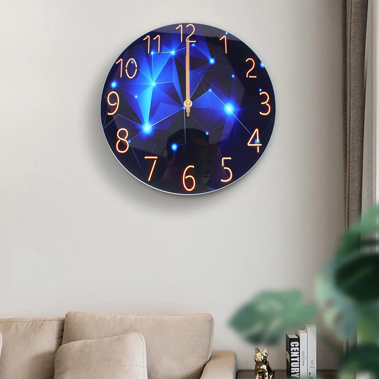 30cm/11.81in Wall Clock for Living Room Decor Decorative Wall Clock, Large Wall Clock for the living room, entrance, corridor