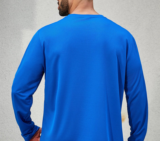 11 colors randomly selected 6-piece men's quick drying long sleeved T-shirt moisture wicking casual and breathable