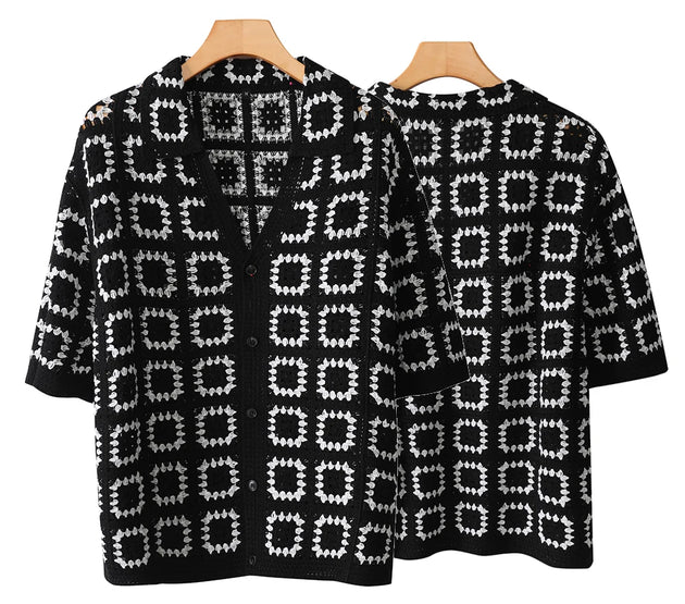 Men's Short Sleeves Summer Knitted Printing Fashion Short-Sleeved Breathable Casual Slim Soft Loose Tops Men US Size