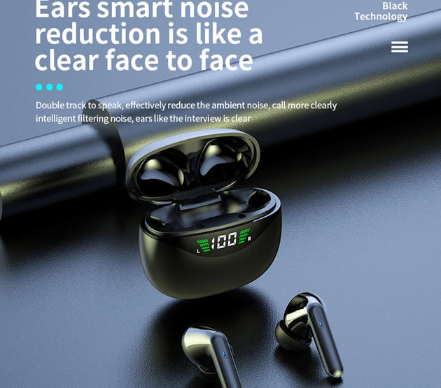 Wireless Headphones Touch Control Hands-free Earbuds IPX5 Waterproof Bluetooth-Compatible 5.1 Sport Gaming Headsets