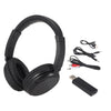 FM Wireless Headphones Over Ear Music Earphones with Transmitter 3.5mm Wired Headset Support FM Radio for TV PC Phones MP3