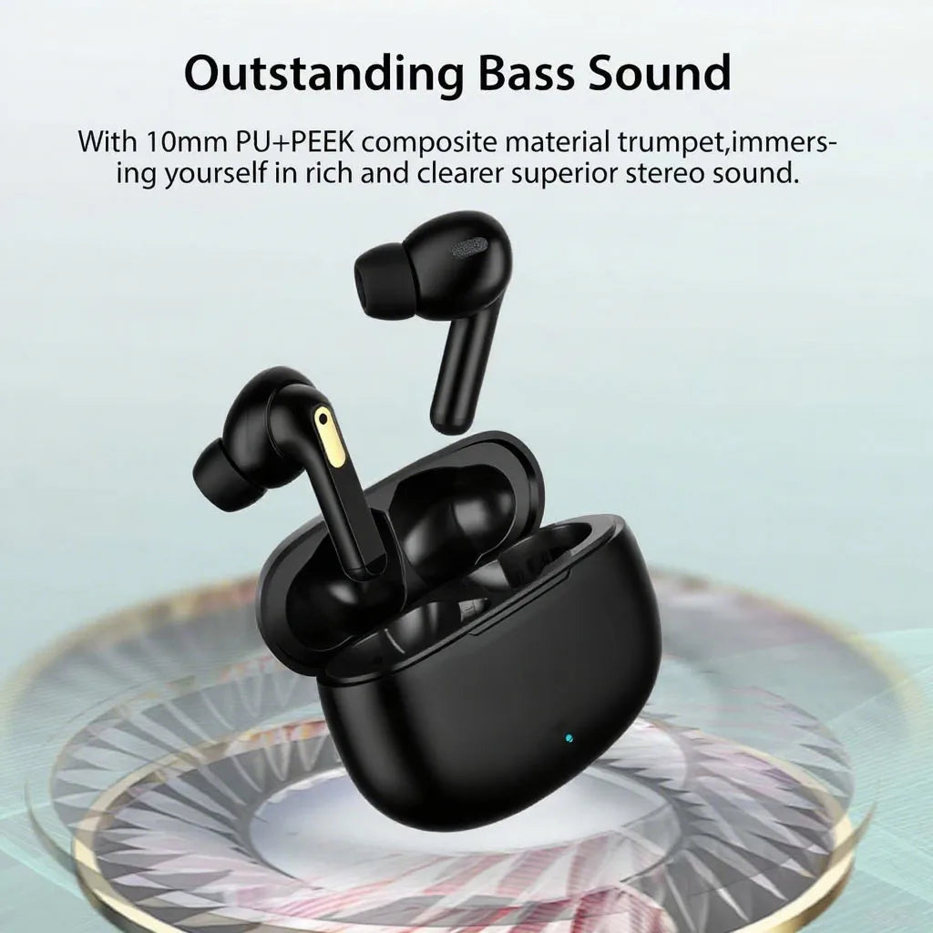 Headphones Wireless Earbuds In-ear Sports Earphones with Dual Mic 24H Immersive Music Headset