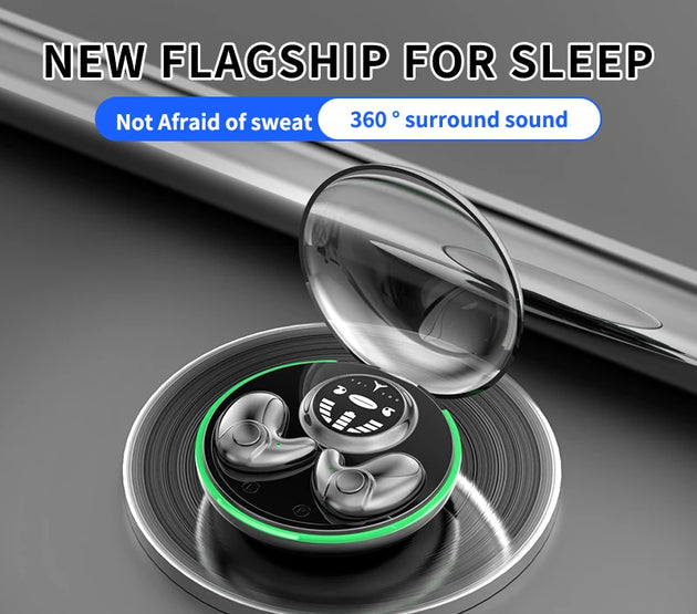 Invisible Sleep Wireless Earphone TWS Bluetooth 5.3 Headphones Hidden Earbuds IPX5 Waterproof Long Standby Sports Headset