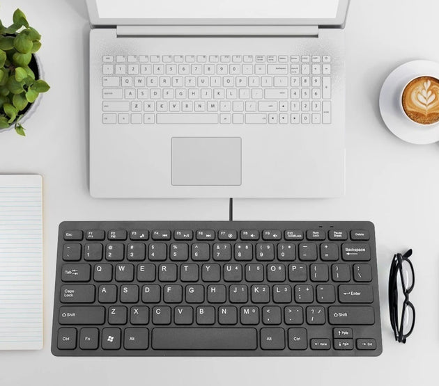Hot Sale Keyboard Classic Delicate K1000 Super Slim USB Mini Multimedia Wired Keyboard 78 Keys Kaypad for Notebook